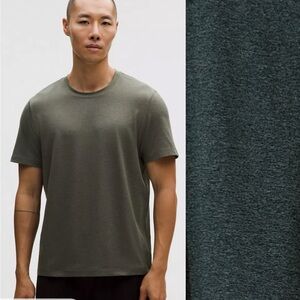 Lululemon Soft Jersey Large Short-Sleeve Shirt Green Heather